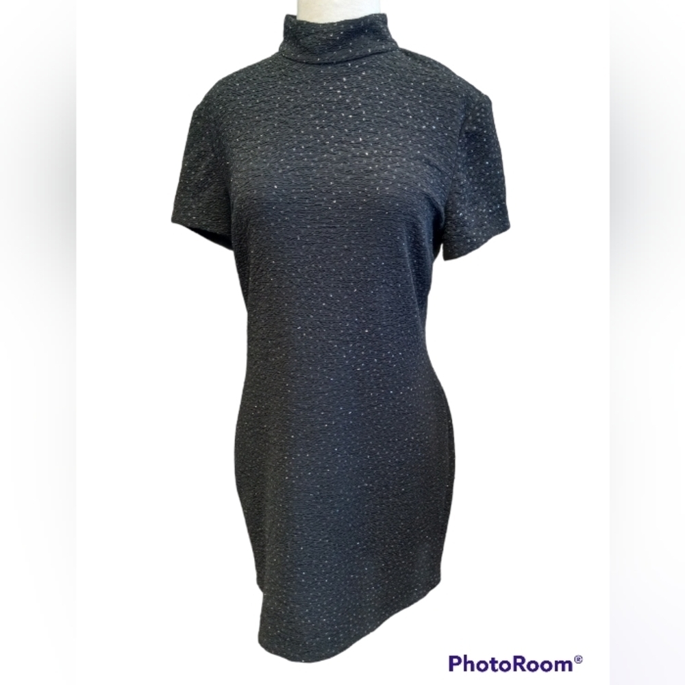 DW3 David Warren vintage black bodycon mini dress